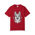 Mystical German Shepherd Line Art T-Shirt — Minimal Dog Portrait Tee