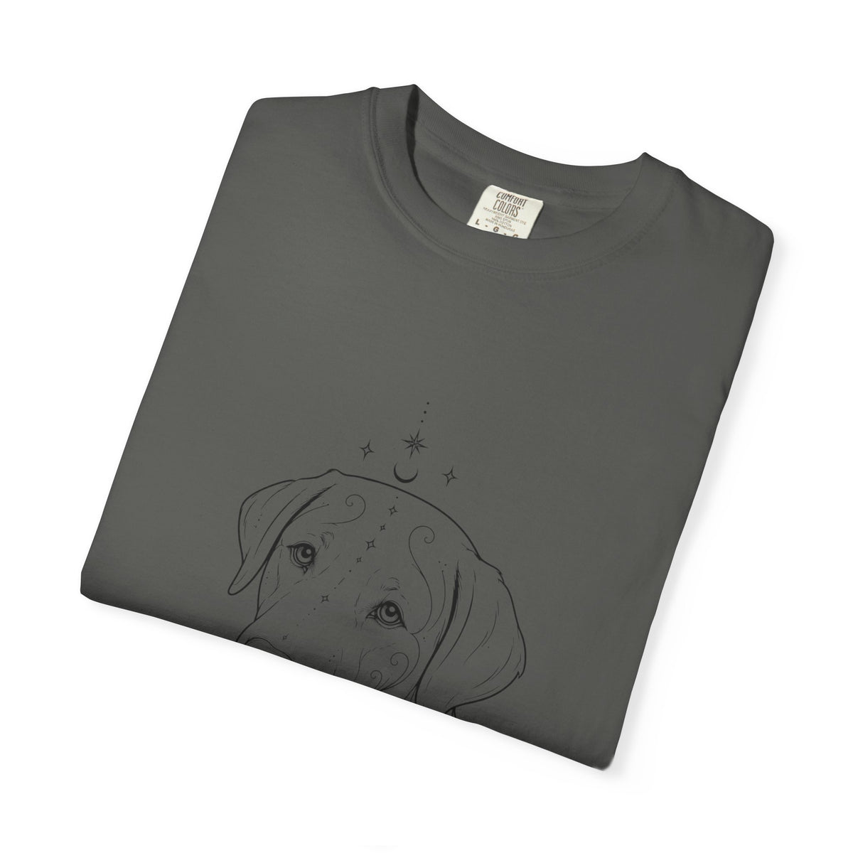 Mystical Labrador Retriever Line Art T-Shirt — Minimal Dog Portrait Tee