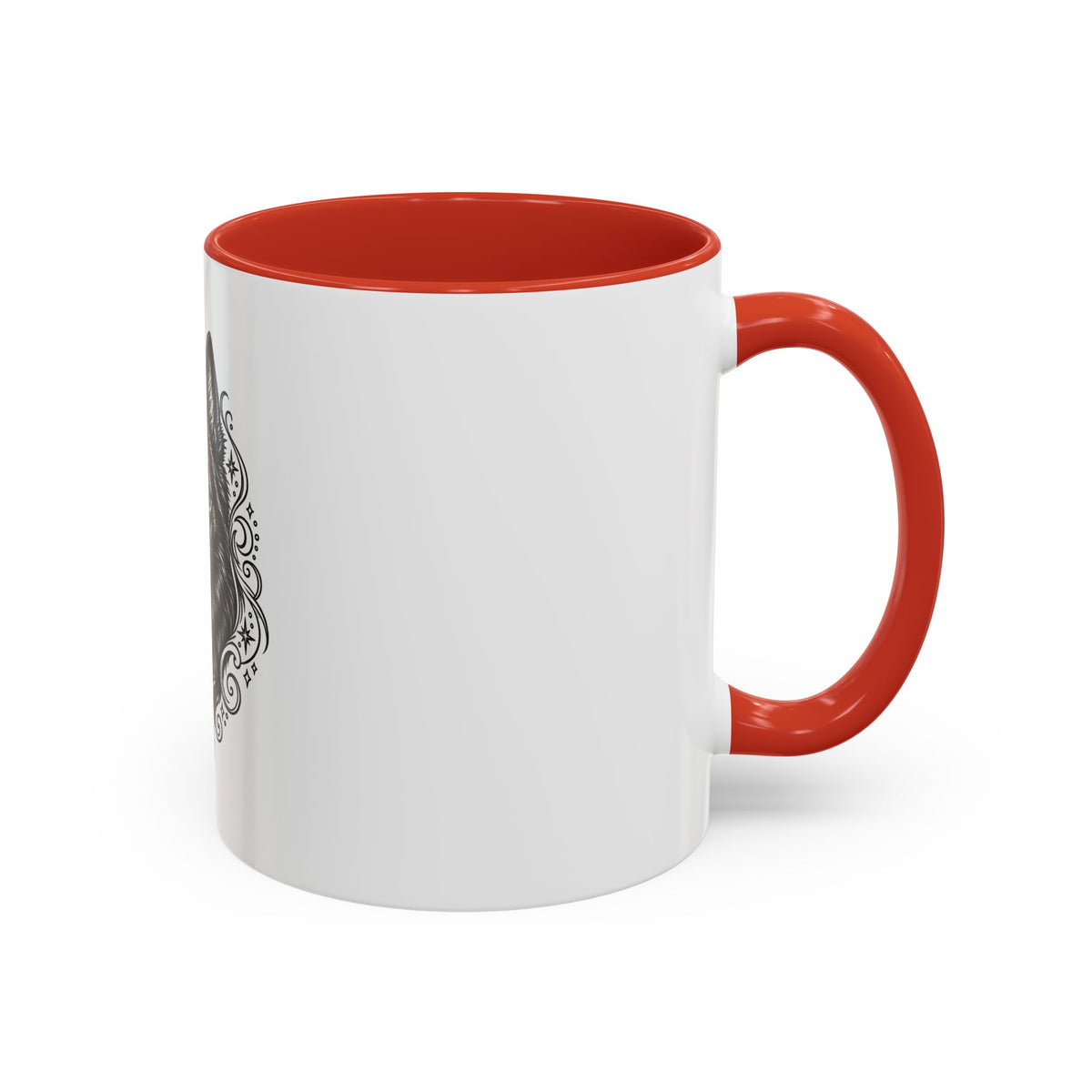 Mystical Schipperke Line Art Accent Coffee Mug – Mystical Dog Portrait 11/15oz