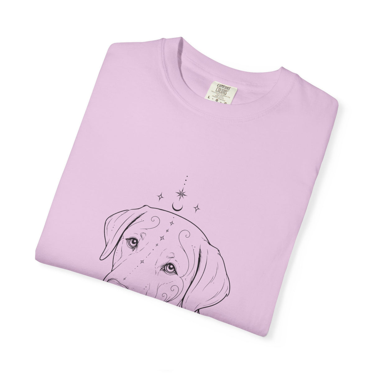 Mystical Labrador Retriever Line Art T-Shirt — Minimal Dog Portrait Tee