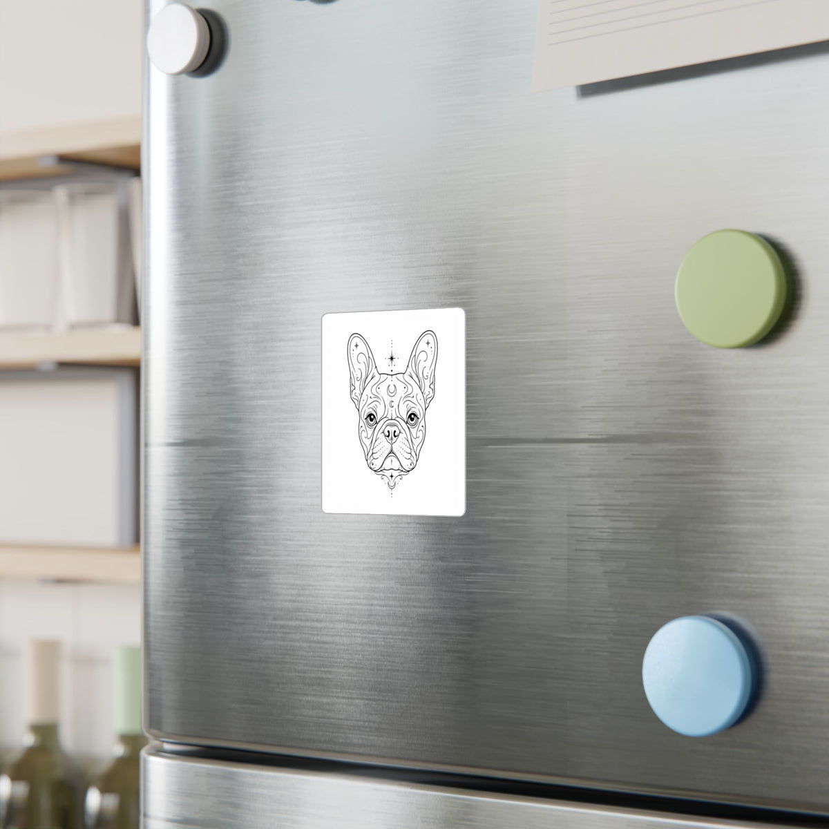 Mystical French Bulldog Mandala Sticker — Kiss-Cut Vinyl Decal