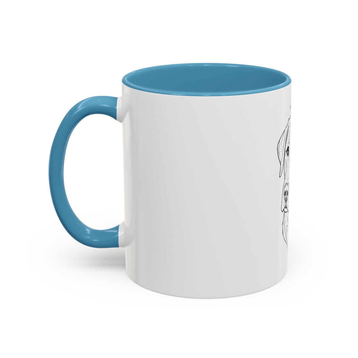 Mystical Labrador Retriever Line Art Accent Coffee Mug – Mystical Dog Portrait 11/15oz