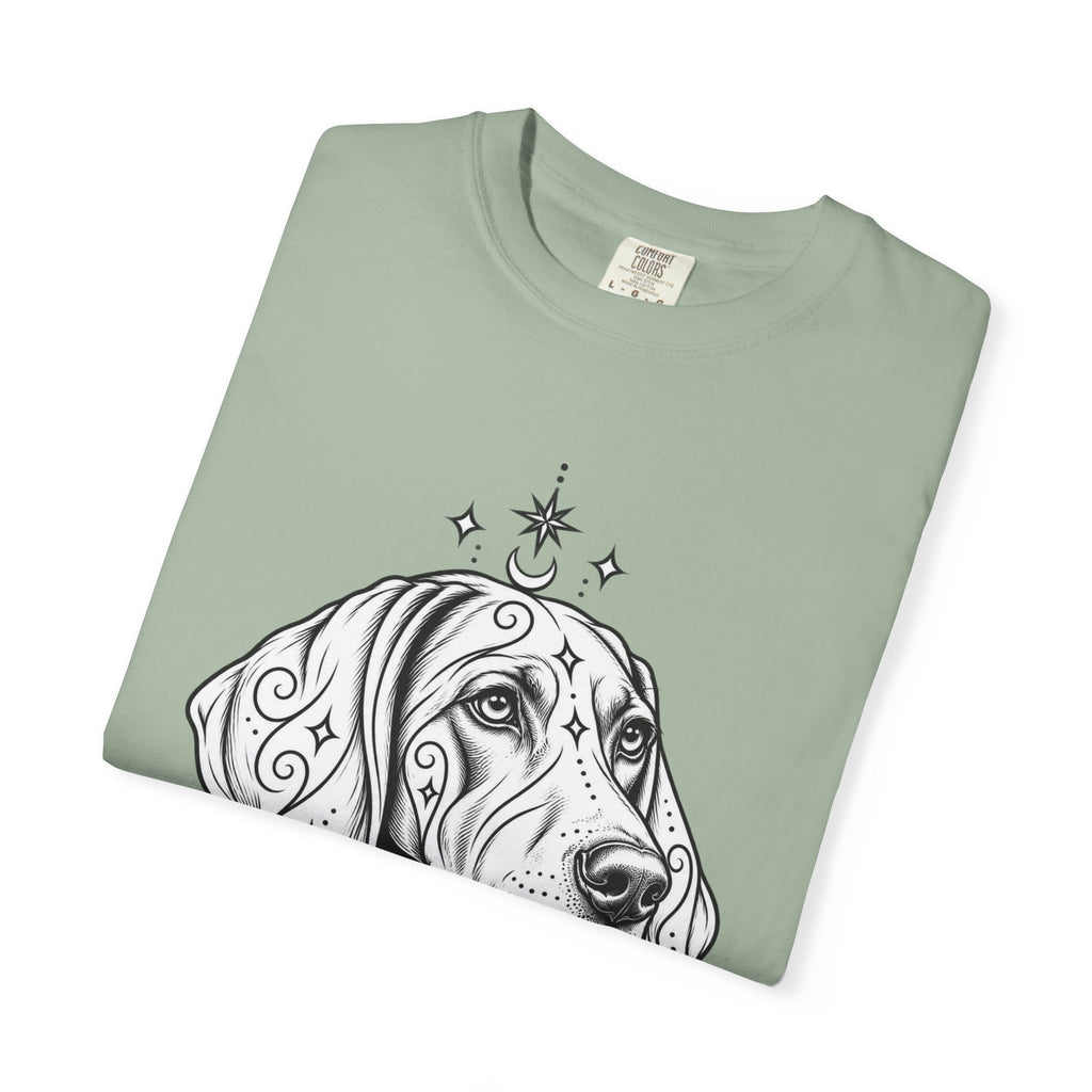 Mystical Weimaraner Line Art T-Shirt — Minimal Dog Portrait Tee