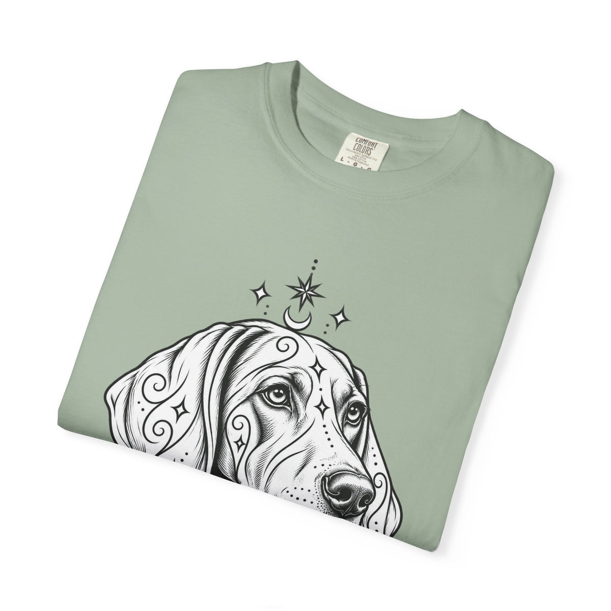 Mystical Weimaraner Line Art T-Shirt — Minimal Dog Portrait Tee