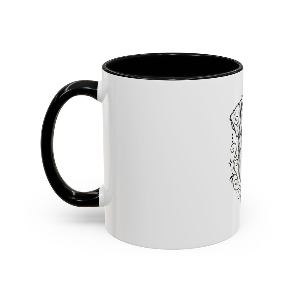 Mystical Lakeland Terrier Line Art Accent Coffee Mug – Mystical Dog Portrait 11/15oz