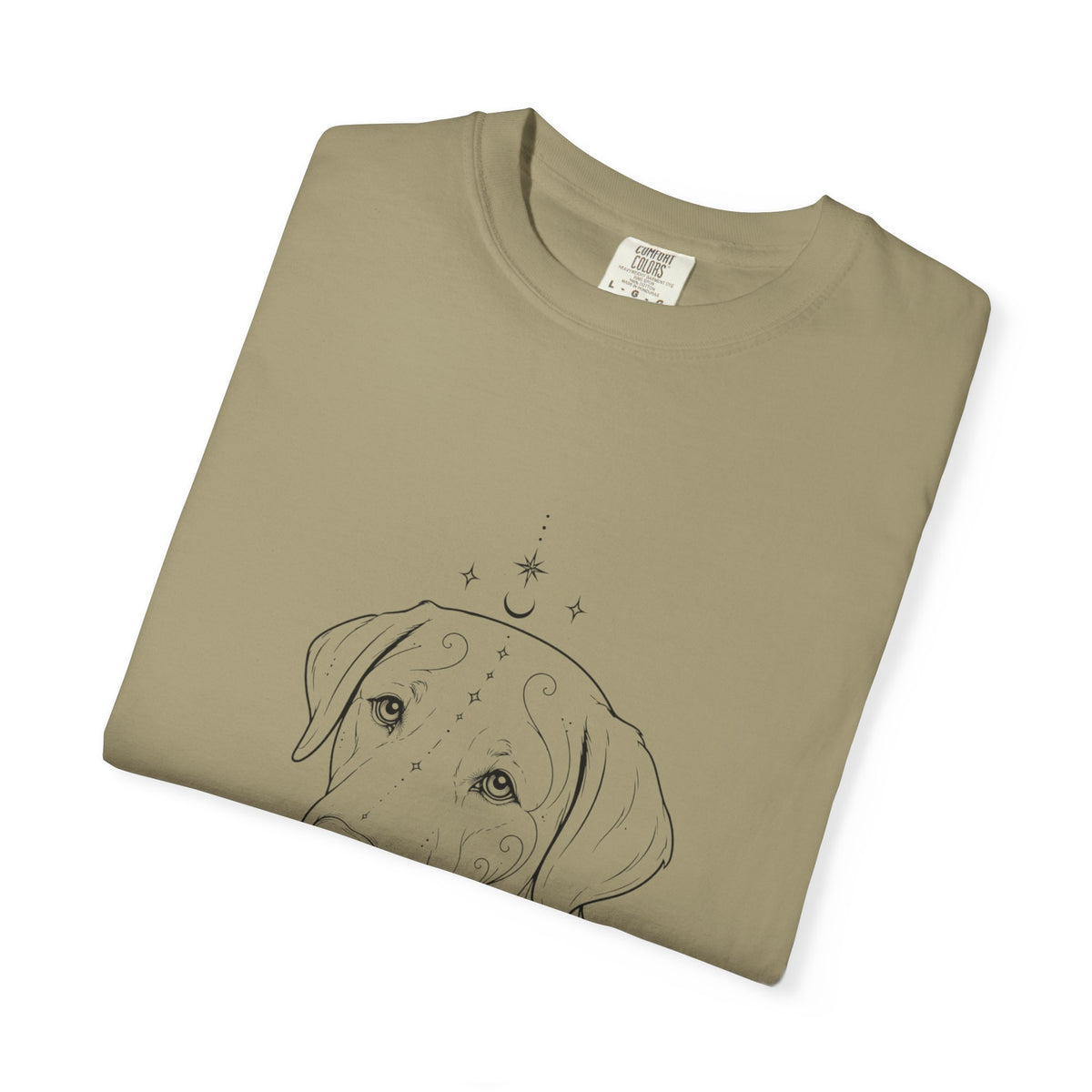 Mystical Labrador Retriever Line Art T-Shirt — Minimal Dog Portrait Tee