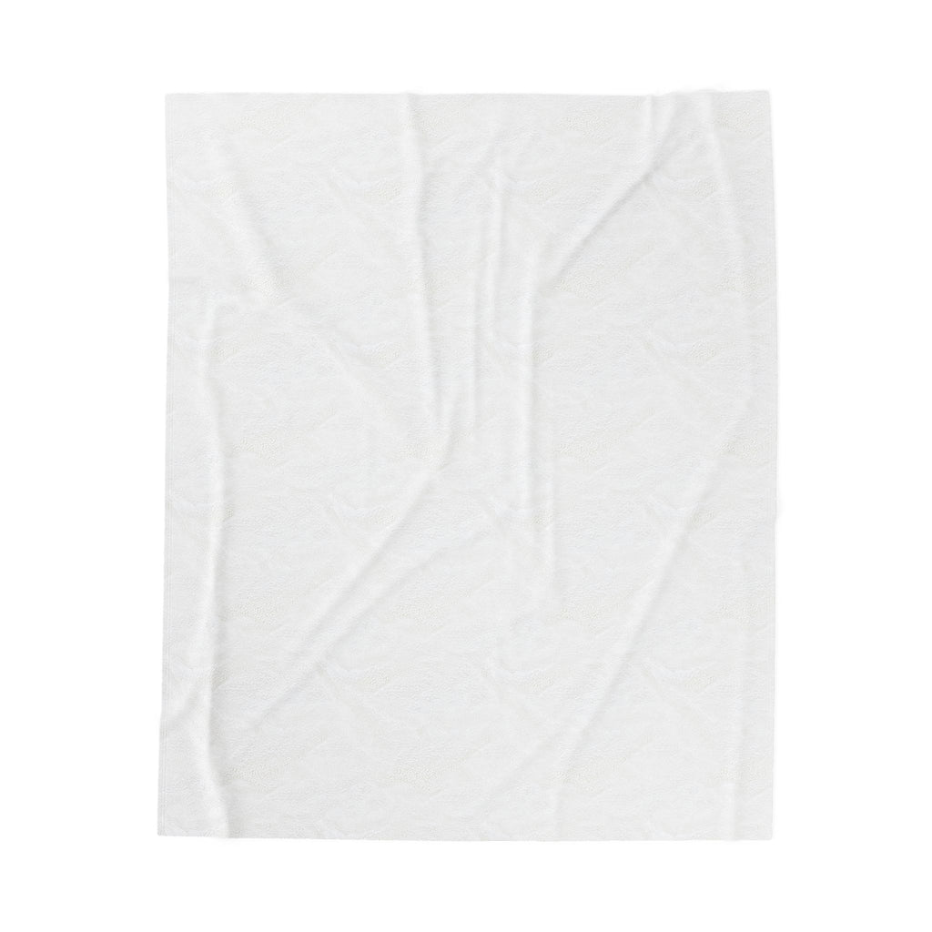 Mystical Mastiff Velveteen Plush Blanket – Soft White Pattern Throw