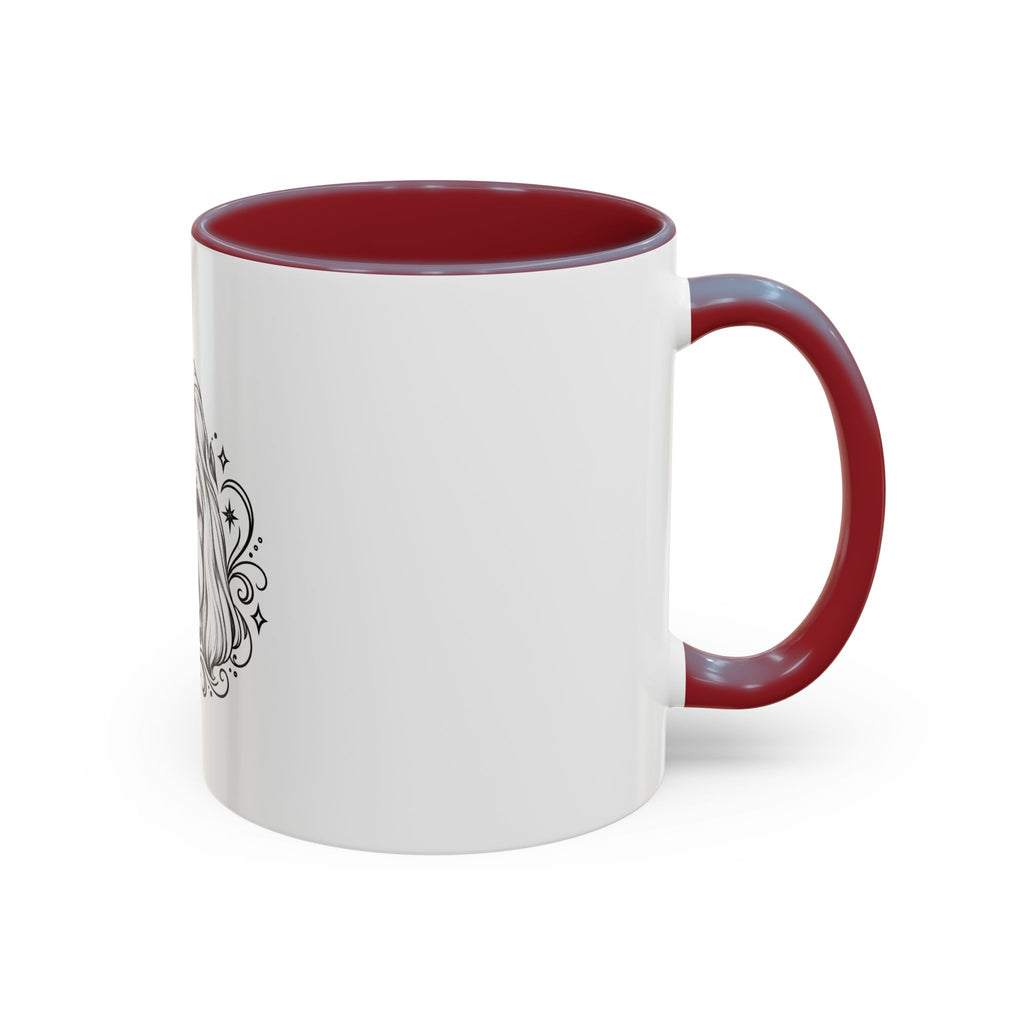 Mystical Shih Tzu Line Art Accent Coffee Mug – Mystical Dog Portrait 11/15oz