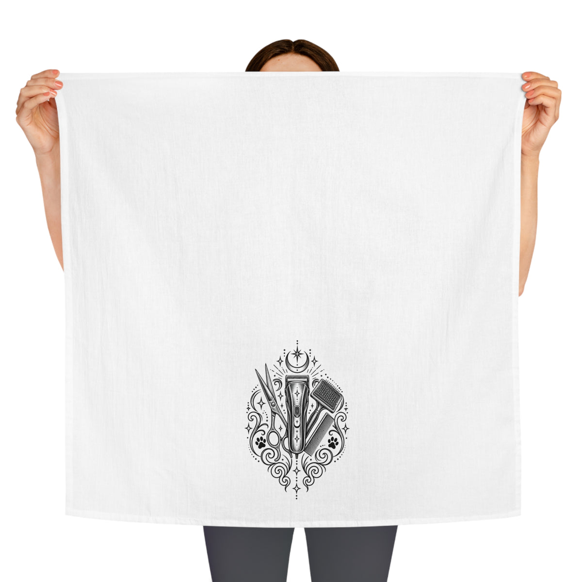 Mystical Grooming Tea Towel — Funny Pet Grooming Kitchen Towel