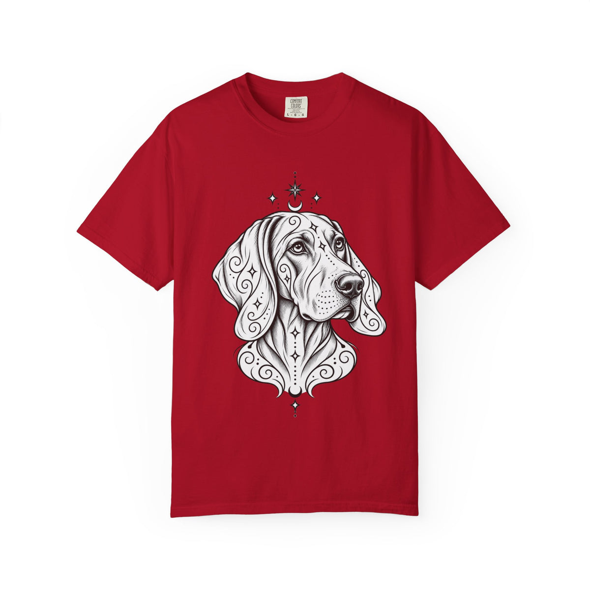 Mystical Weimaraner Line Art T-Shirt — Minimal Dog Portrait Tee
