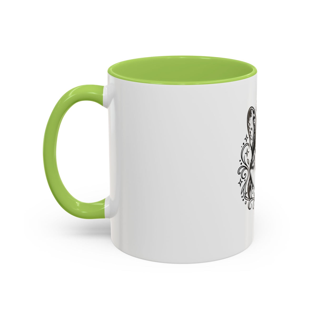 Mystical Cardigan Welsh Corgi Line Art Accent Coffee Mug – Mystical Dog Portrait 11/15oz