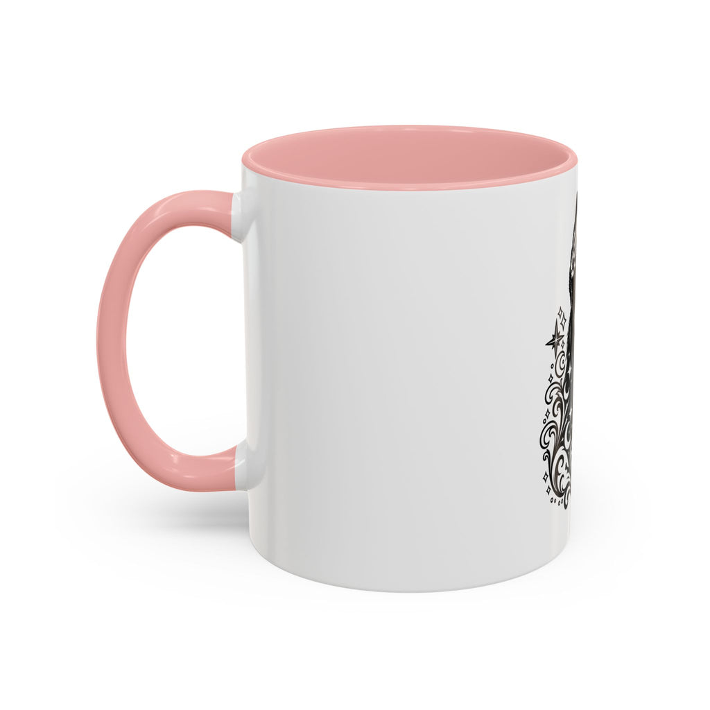 Mystical Beauceron CE Line Art Accent Coffee Mug – Mystical Dog Portrait 11/15oz