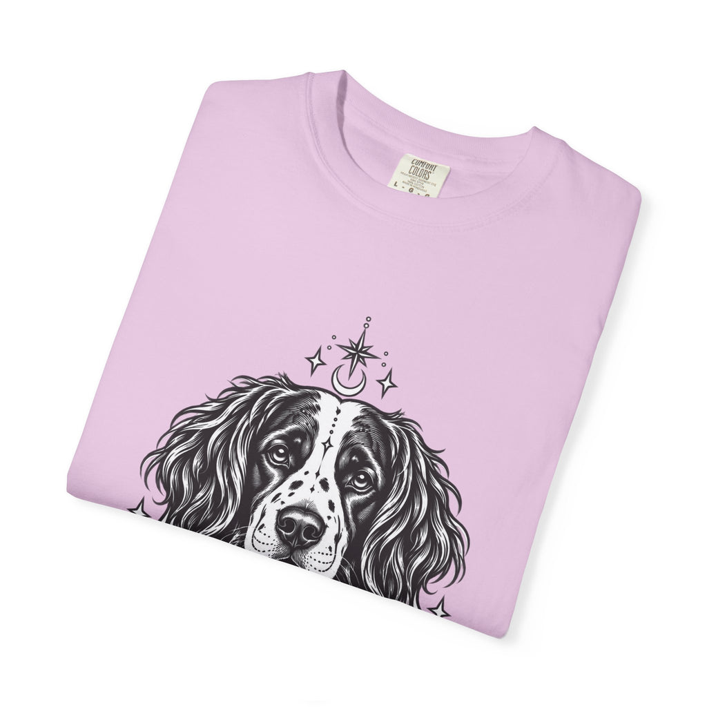 Mystical Stabyhoun Line Art T-Shirt — Minimal Dog Portrait Tee