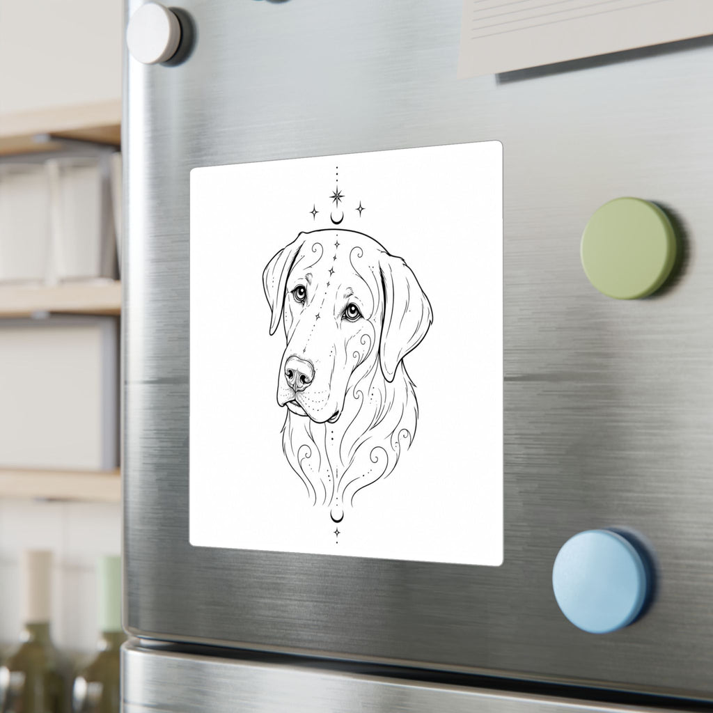 Mystical Labrador Retriever Mandala Sticker — Kiss-Cut Vinyl Decal