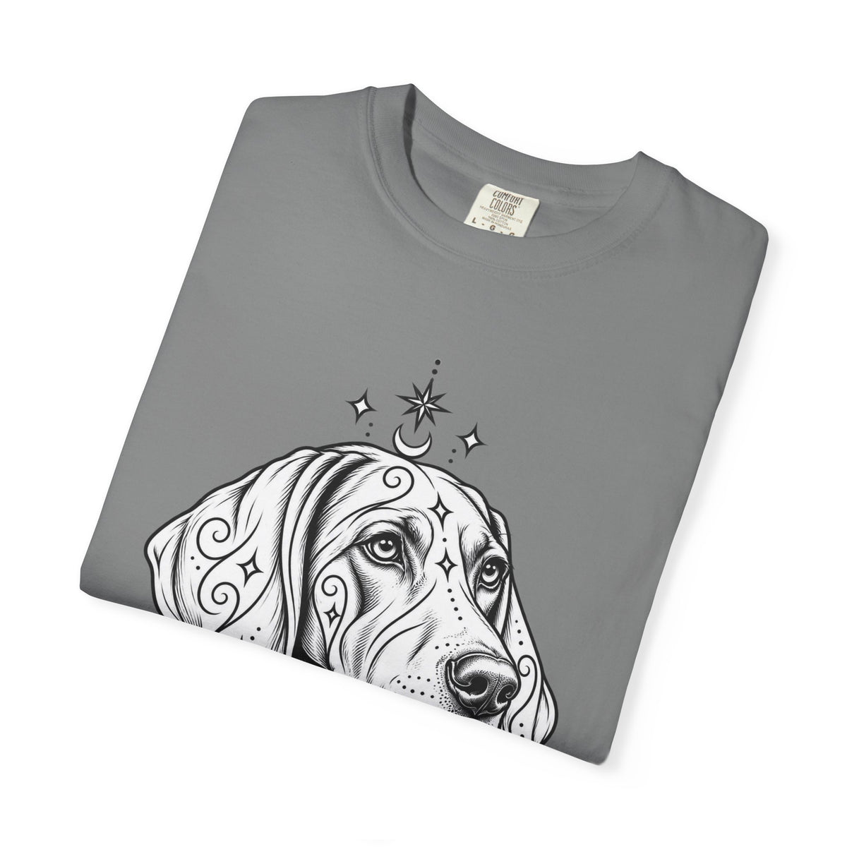 Mystical Weimaraner Line Art T-Shirt — Minimal Dog Portrait Tee