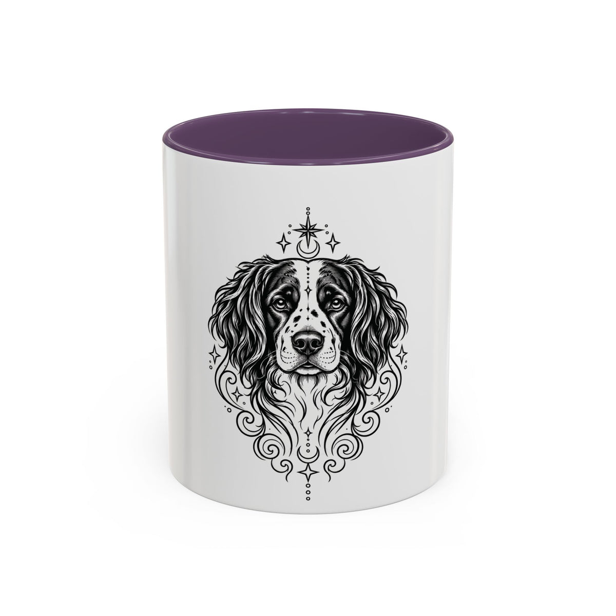 Mystical Stabyhoun Line Art Accent Coffee Mug – Mystical Dog Portrait 11/15oz