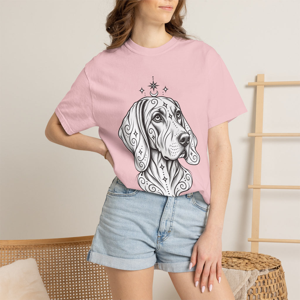 Mystical Weimaraner Line Art T-Shirt — Minimal Dog Portrait Tee