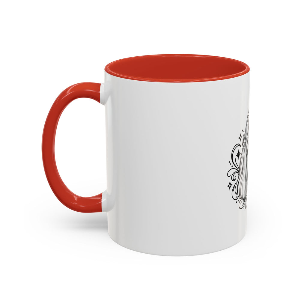 Mystical Shih Tzu Line Art Accent Coffee Mug – Mystical Dog Portrait 11/15oz