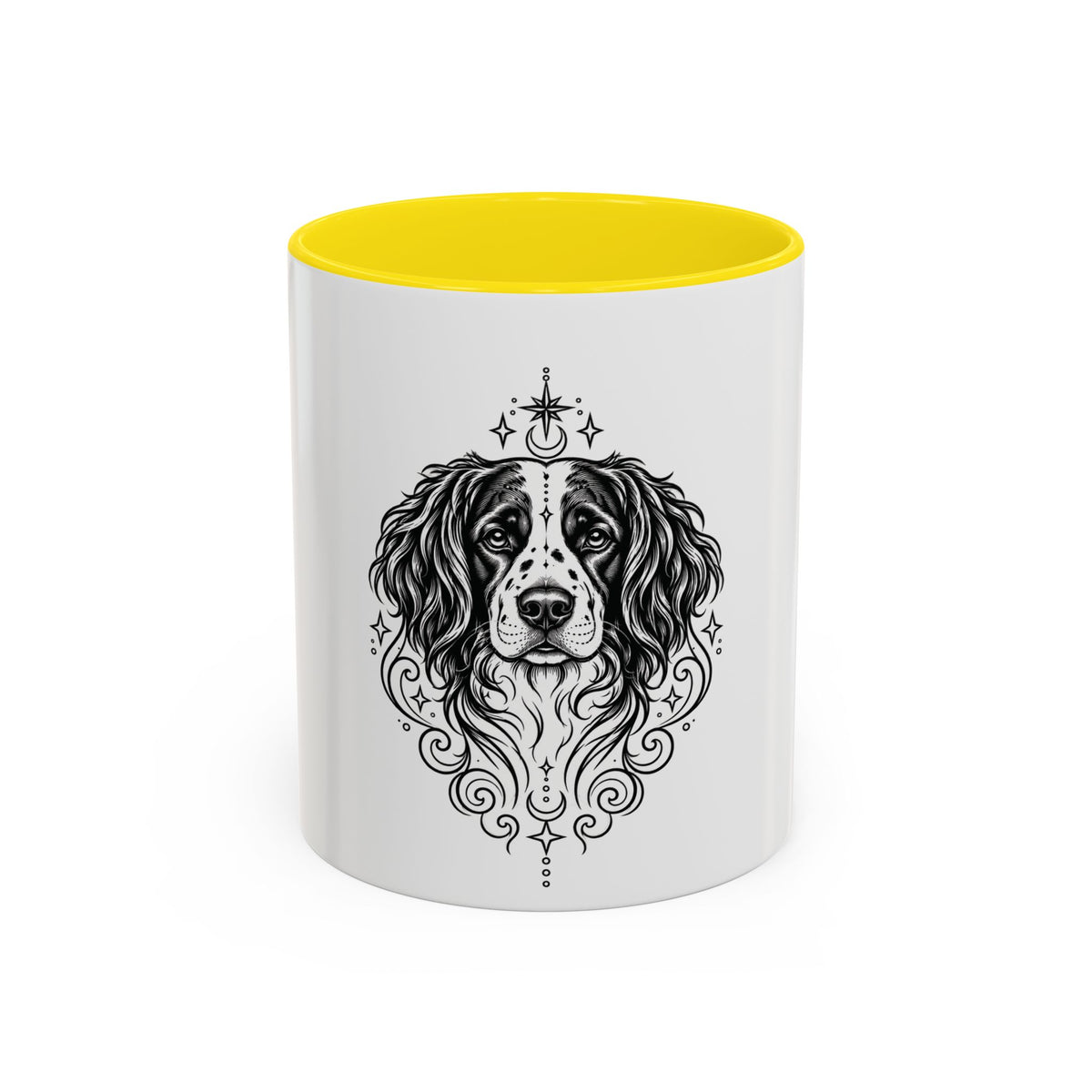 Mystical Stabyhoun Line Art Accent Coffee Mug – Mystical Dog Portrait 11/15oz