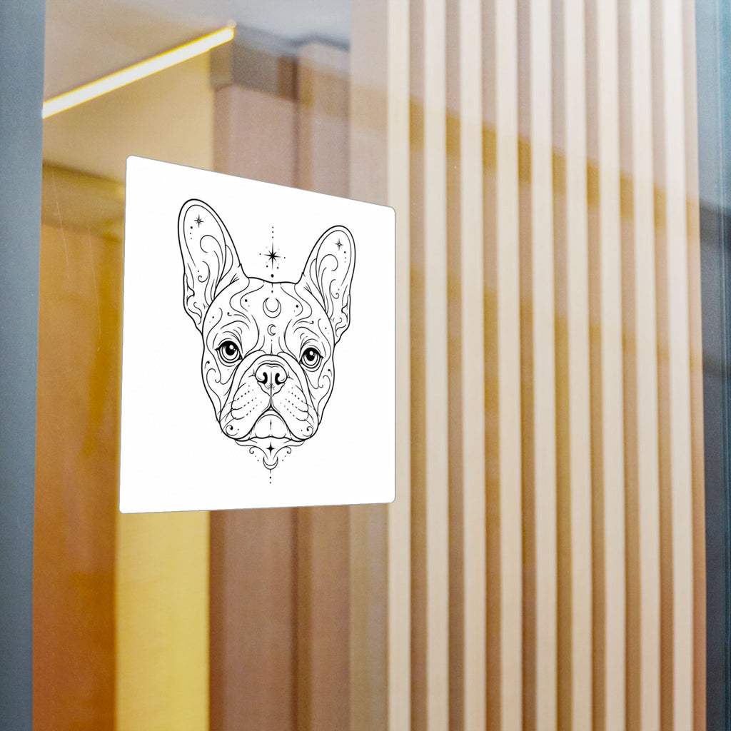 Mystical French Bulldog Mandala Sticker — Kiss-Cut Vinyl Decal