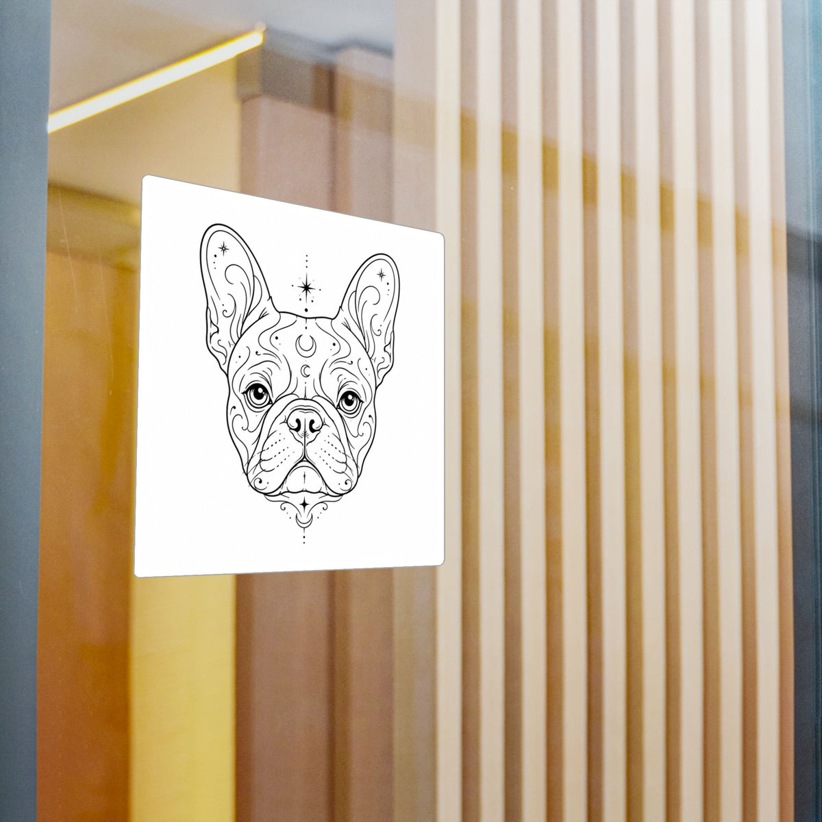 Mystical French Bulldog Mandala Sticker — Kiss-Cut Vinyl Decal