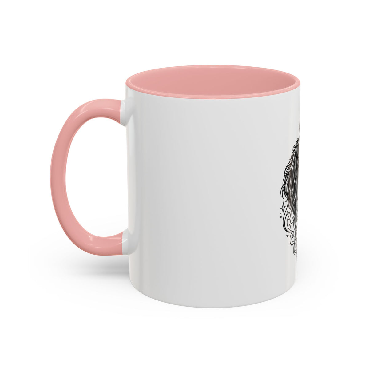 Mystical Stabyhoun Line Art Accent Coffee Mug – Mystical Dog Portrait 11/15oz