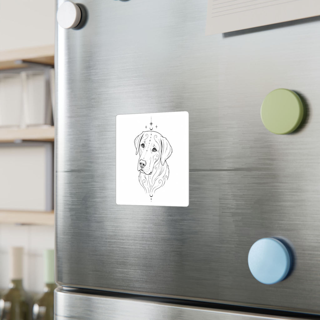 Mystical Labrador Retriever Mandala Sticker — Kiss-Cut Vinyl Decal