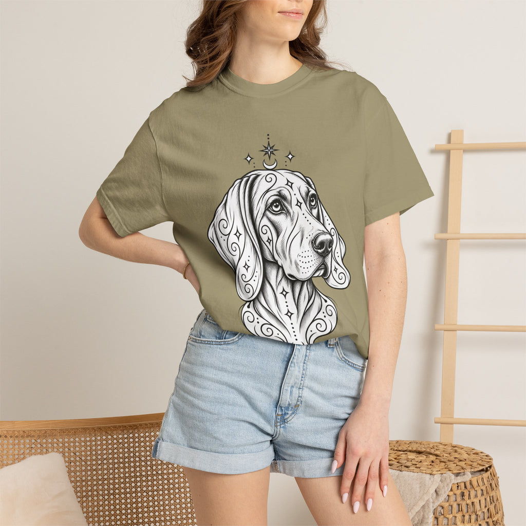 Mystical Weimaraner Line Art T-Shirt — Minimal Dog Portrait Tee