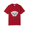 Mystical Pug Line Art T-Shirt — Minimal Dog Portrait Tee