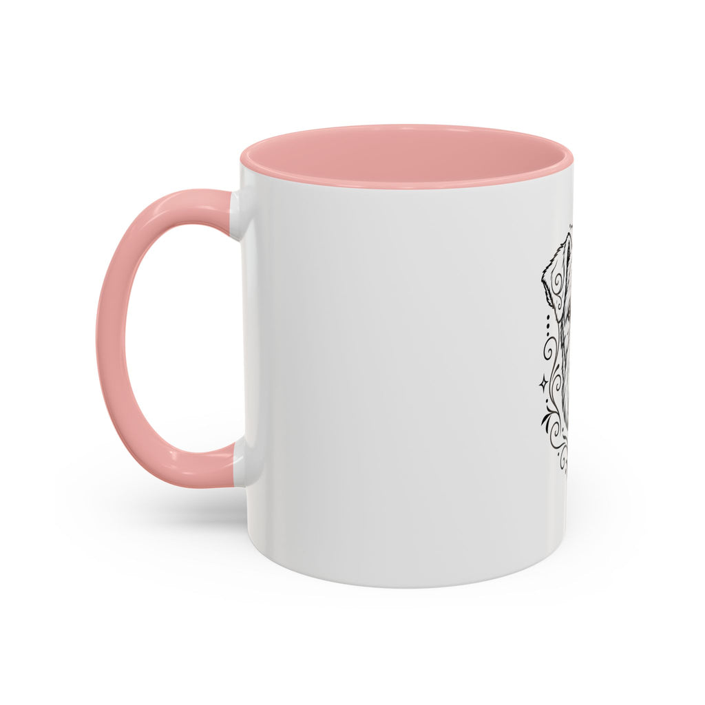 Mystical Lakeland Terrier Line Art Accent Coffee Mug – Mystical Dog Portrait 11/15oz