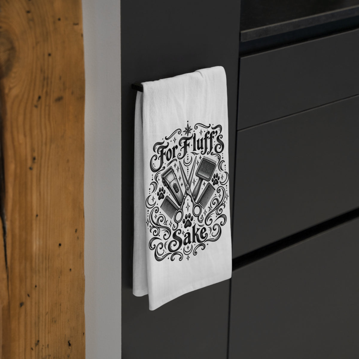 Mystical FFS Tea Towel — Funny Pet Grooming Kitchen Towel