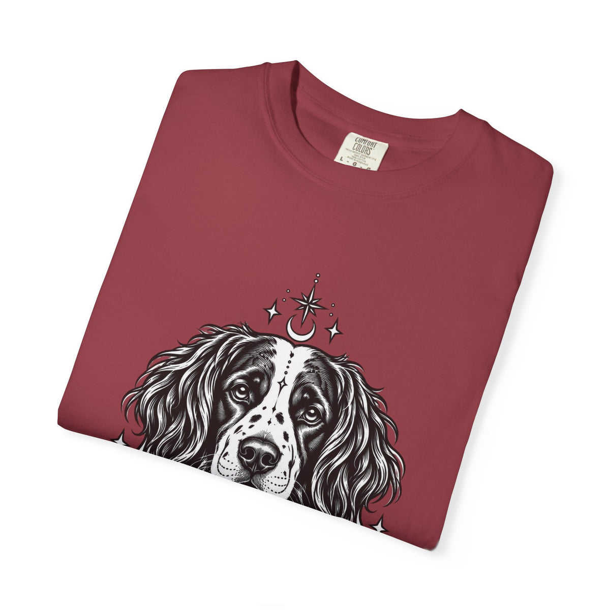 Mystical Stabyhoun Line Art T-Shirt — Minimal Dog Portrait Tee