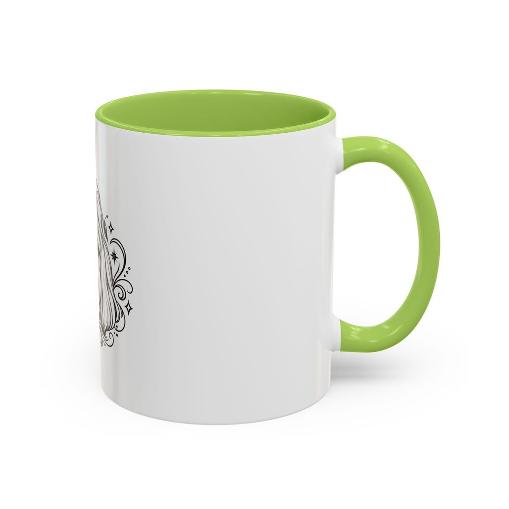 Mystical Shih Tzu Line Art Accent Coffee Mug – Mystical Dog Portrait 11/15oz