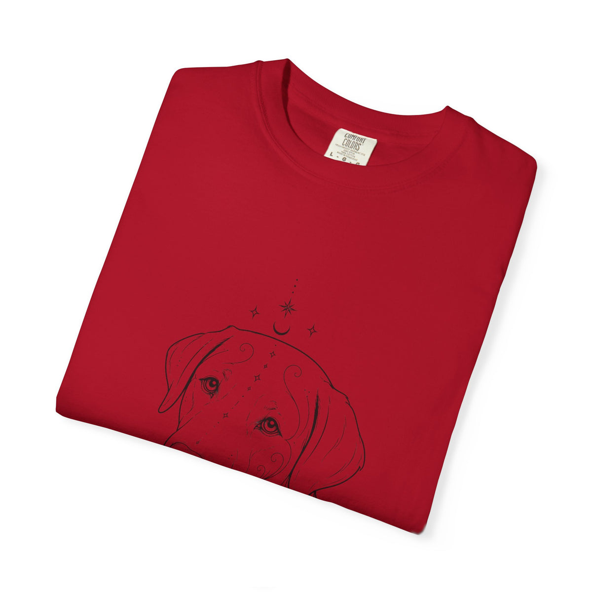 Mystical Labrador Retriever Line Art T-Shirt — Minimal Dog Portrait Tee