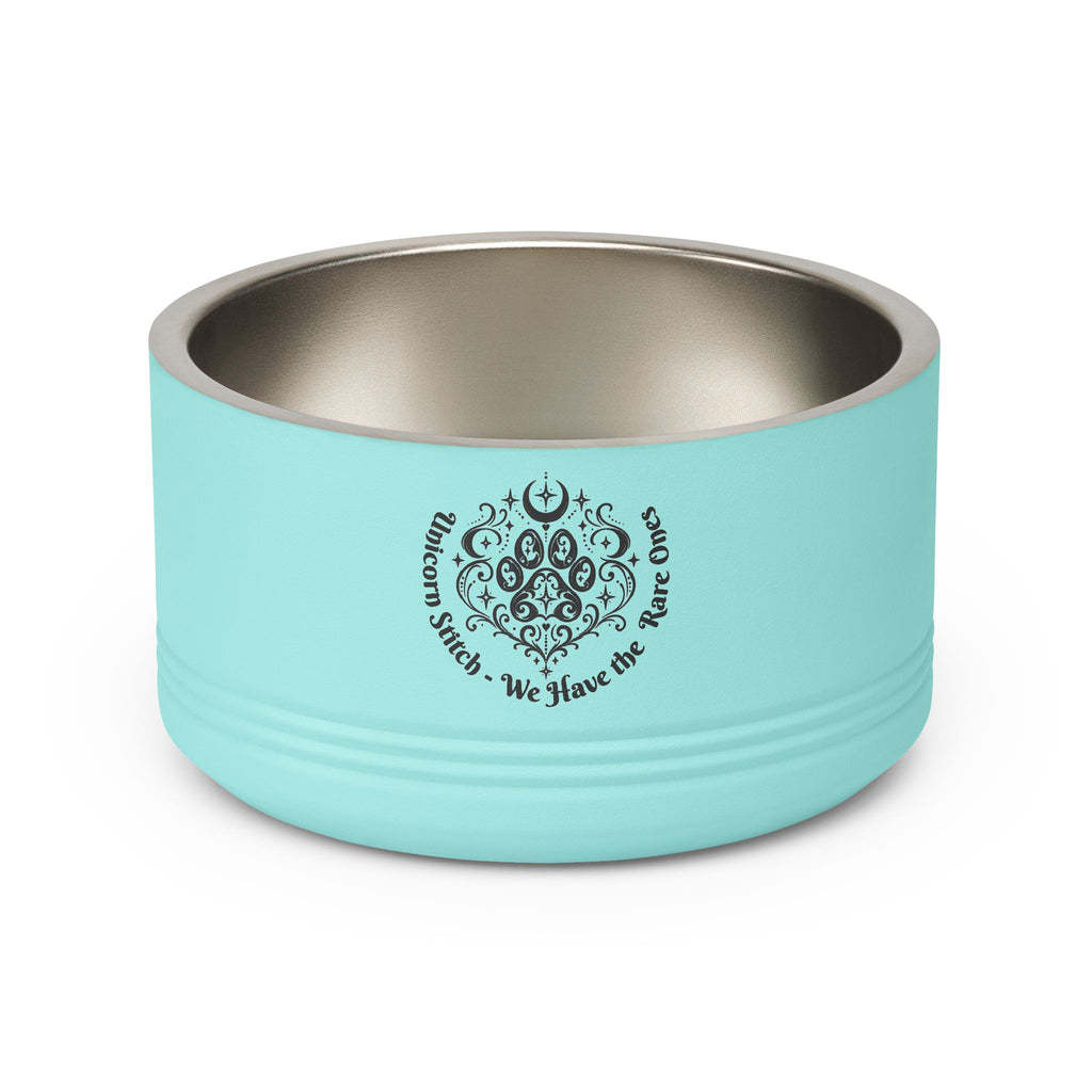 Pet Bowl - "Rally Training Made Me Hungry" Designer 18oz Stainless Steel Pet Food Bowl