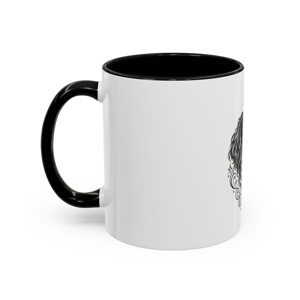 Mystical Stabyhoun Line Art Accent Coffee Mug – Mystical Dog Portrait 11/15oz
