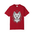 Mystical West Highland Terrier Line Art T-Shirt — Minimal Dog Portrait Tee