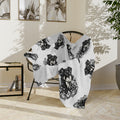 Mystical Beauceron NE HD Minimalist Velveteen Microfiber Blanket — Soft Neutral Pet Portrait Throw