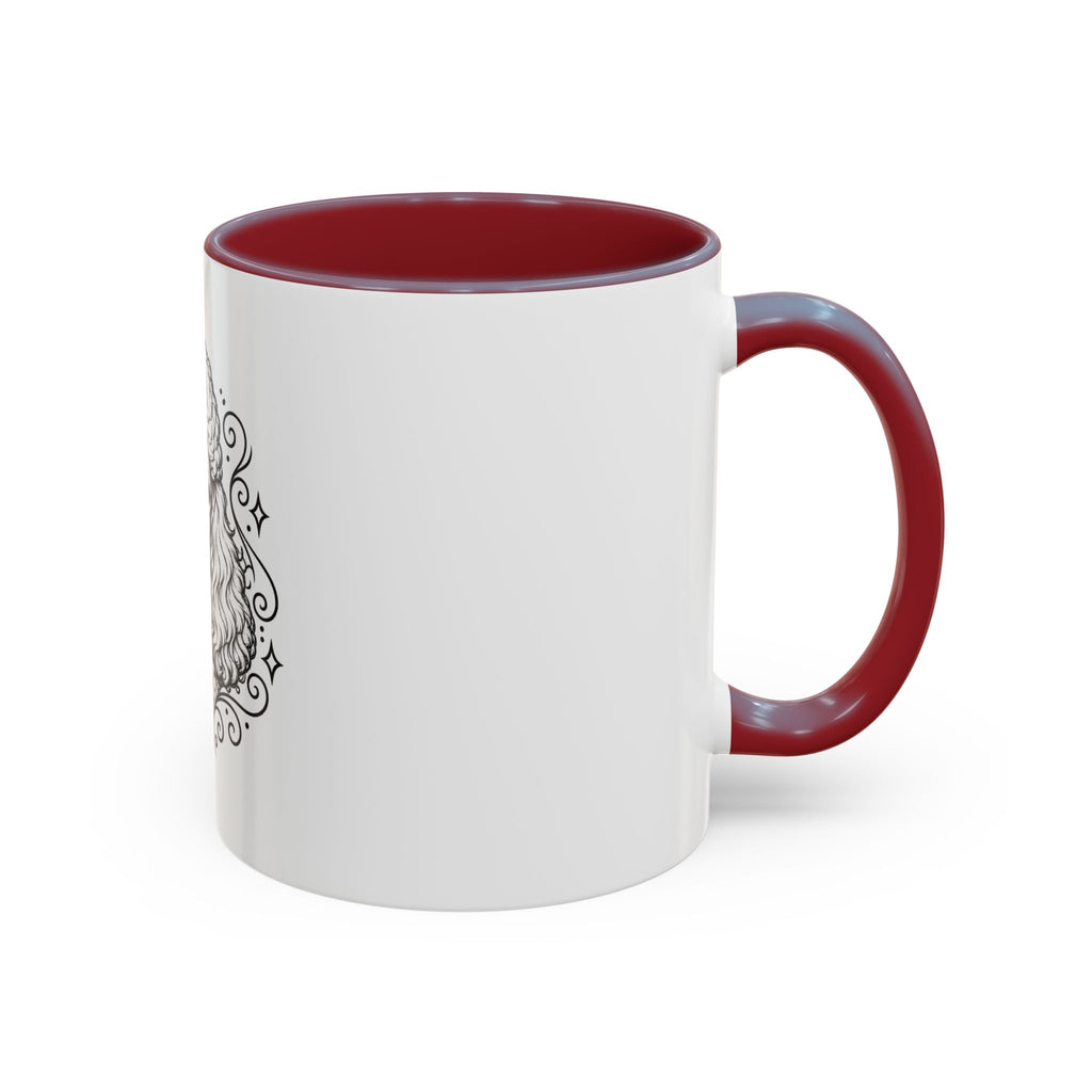 Copy of Mystical Miniature Poodle Line Art Accent Coffee Mug – Mystical Dog Portrait 11/15oz