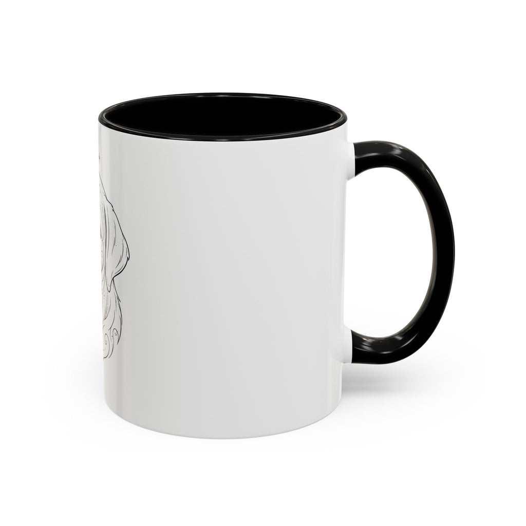 Mystical Labrador Retriever Line Art Accent Coffee Mug – Mystical Dog Portrait 11/15oz