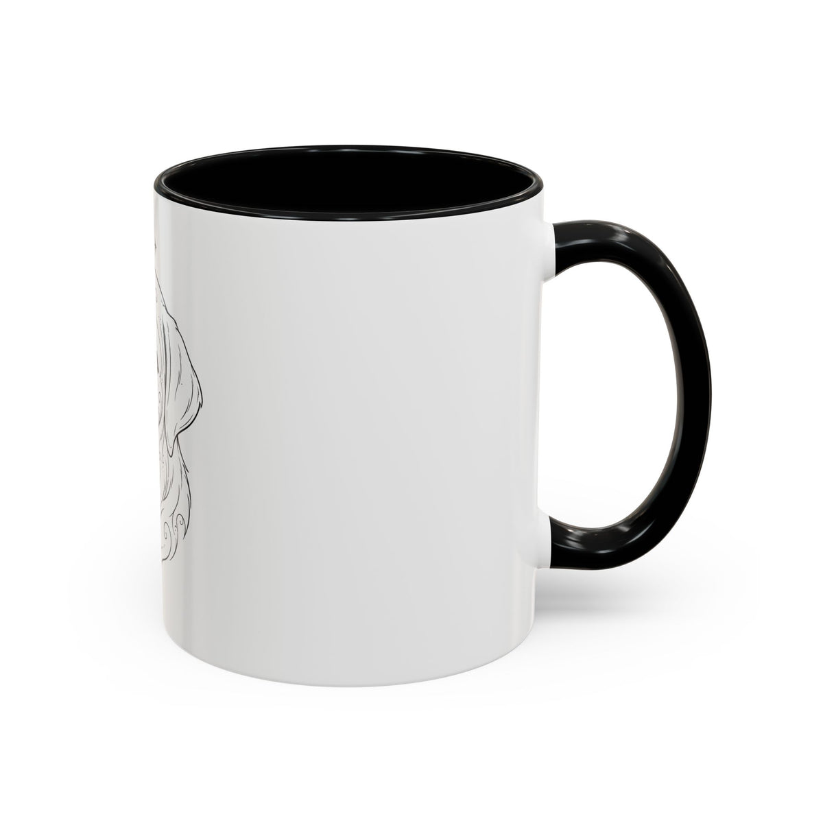Mystical Labrador Retriever Line Art Accent Coffee Mug – Mystical Dog Portrait 11/15oz