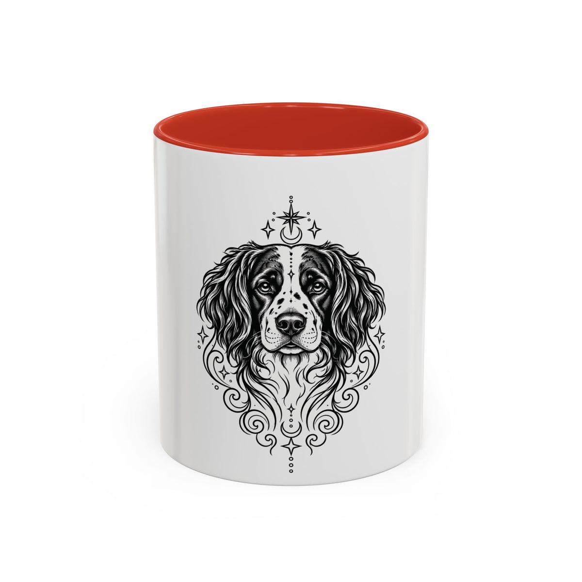 Mystical Stabyhoun Line Art Accent Coffee Mug – Mystical Dog Portrait 11/15oz