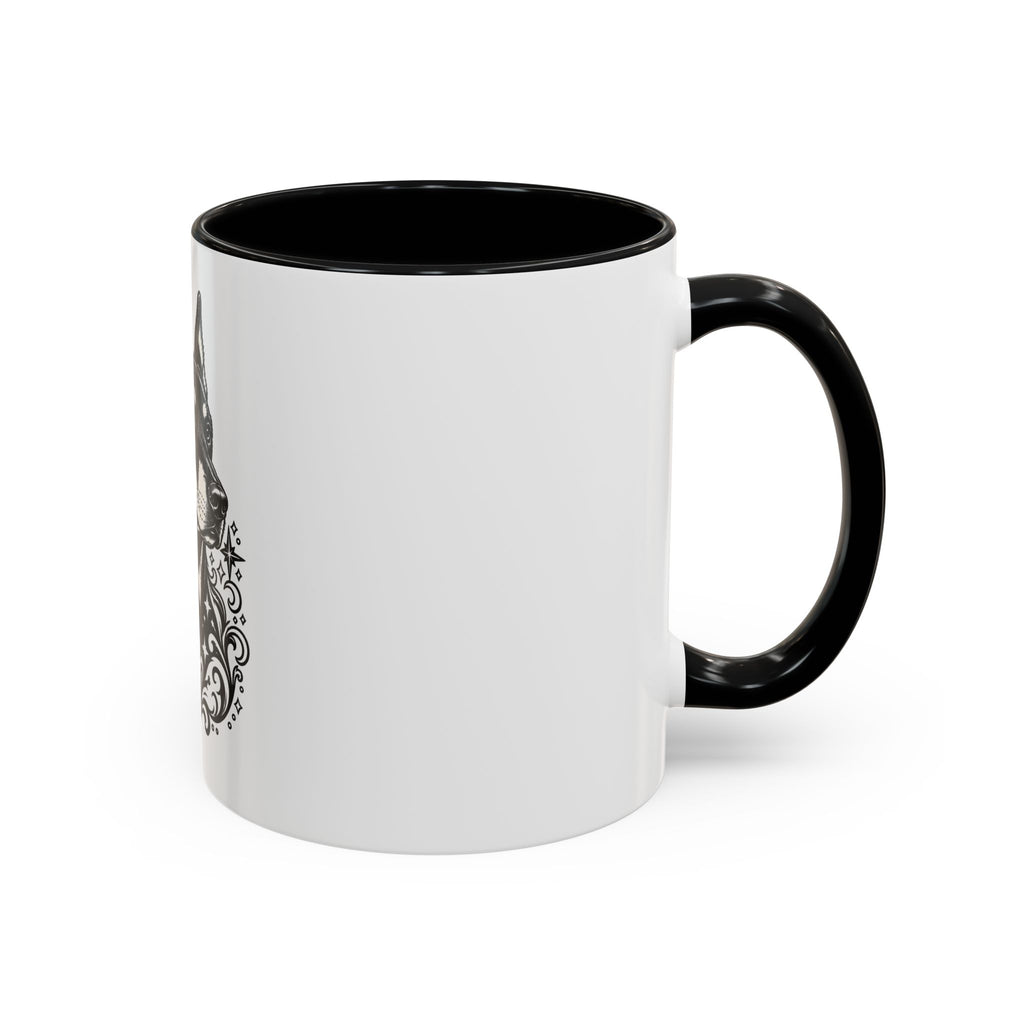 Mystical Beauceron CE Line Art Accent Coffee Mug – Mystical Dog Portrait 11/15oz
