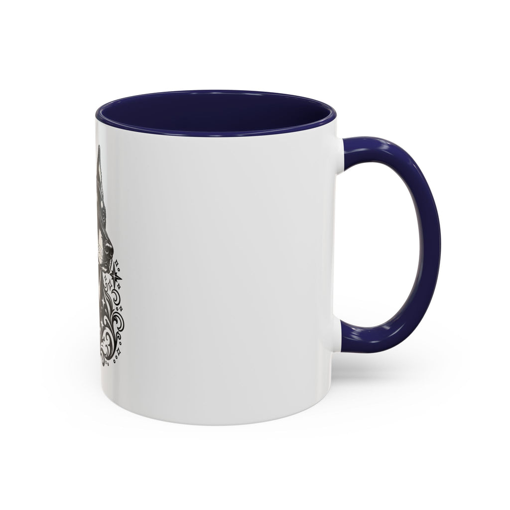 Mystical Beauceron CE Line Art Accent Coffee Mug – Mystical Dog Portrait 11/15oz