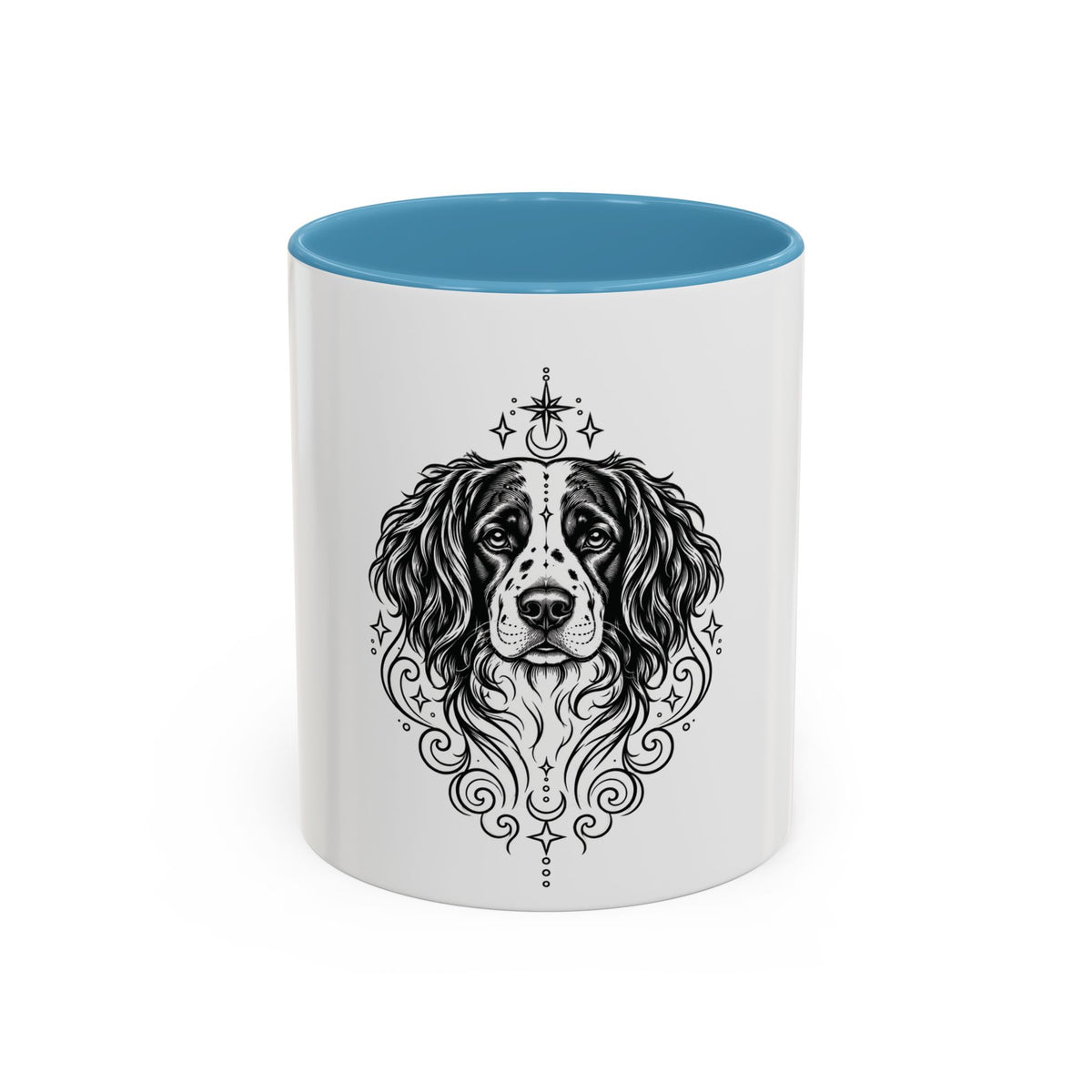 Mystical Stabyhoun Line Art Accent Coffee Mug – Mystical Dog Portrait 11/15oz