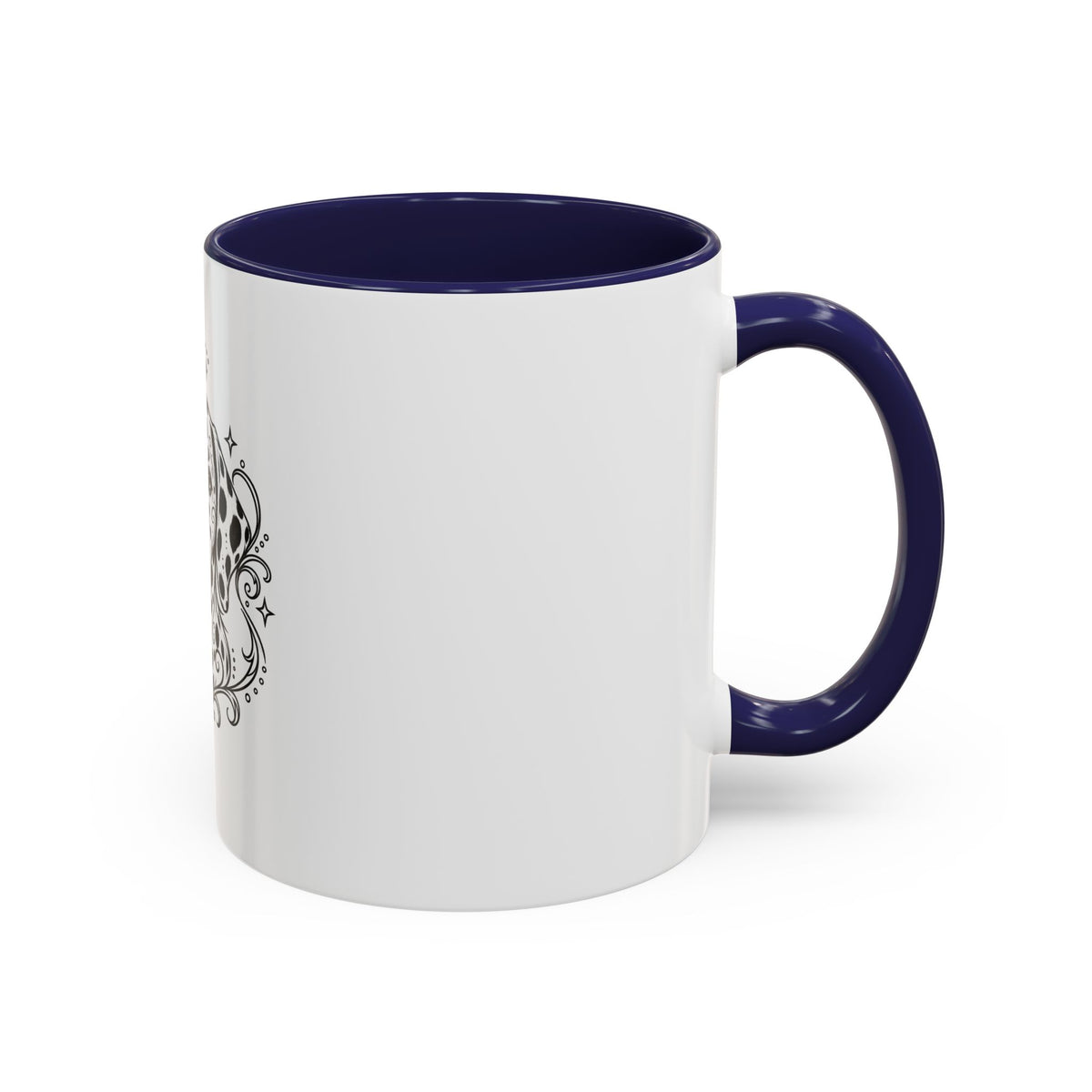 Mystical Dalmatian Line Art Accent Coffee Mug – Mystical Dog Portrait 11/15oz