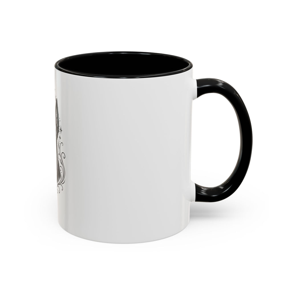 Mystical Scottish Terrier Line Art Accent Coffee Mug – Mystical Dog Portrait 11/15oz