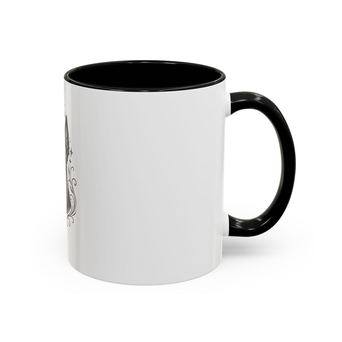 Mystical Scottish Terrier Line Art Accent Coffee Mug – Mystical Dog Portrait 11/15oz