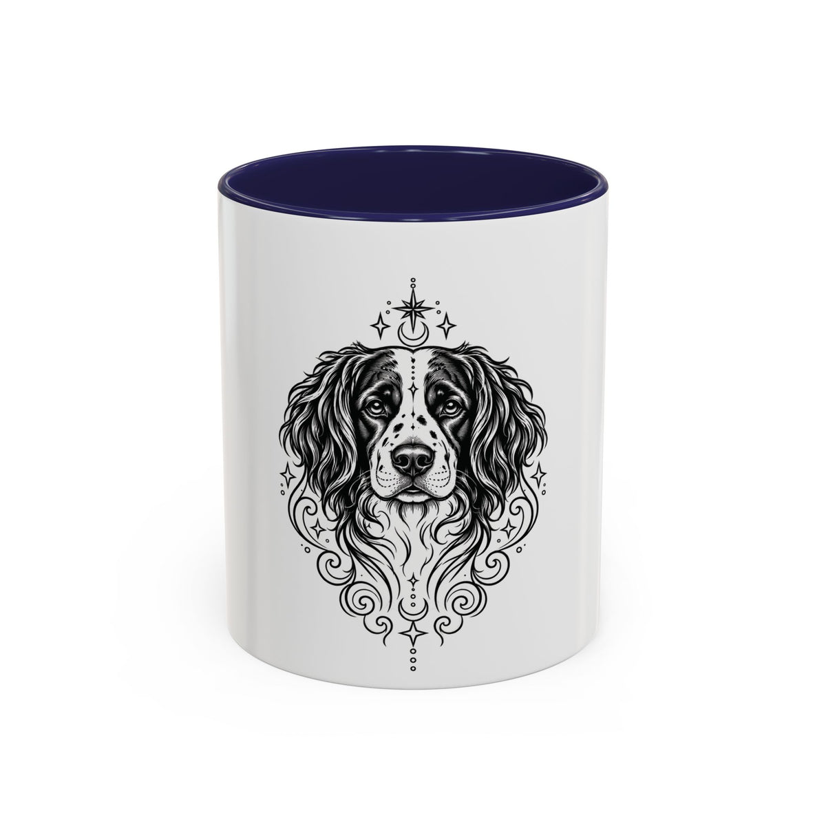 Mystical Stabyhoun Line Art Accent Coffee Mug – Mystical Dog Portrait 11/15oz