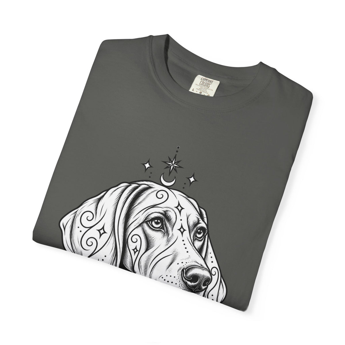 Mystical Weimaraner Line Art T-Shirt — Minimal Dog Portrait Tee